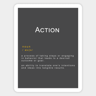 Motivational Word: Action Magnet